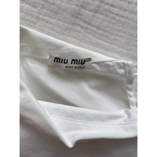 miumiu(ミュウミュウ)のmiumiu ブラウス　パフスリーブ レディースのトップス(シャツ/ブラウス(半袖/袖なし))の商品写真