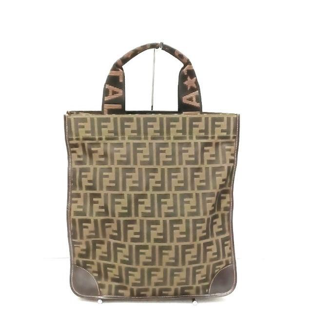 大きな割引 FENDI トートバッグ FFセンターロゴ ズッカ柄 フェンディ ...