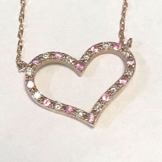 サマンサティアラ(Samantha Tiara)のサマンサティアラ　ハートのダイヤモンドネックレス　18k(ネックレス)