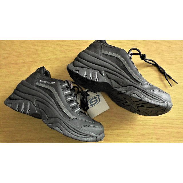 SKECHERS(スケッチャーズ)のスケッチャーズ SKECHERS　厚底スニーカー　SKL9780黒 24.5cm レディースの靴/シューズ(スニーカー)の商品写真