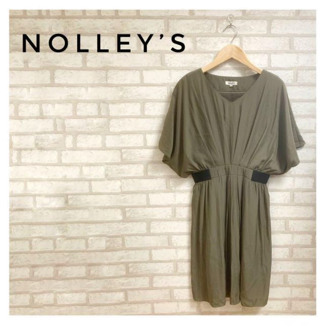 NOLLEY’S ノーリーズ レディース ひざ丈 ワンピース 緑 S