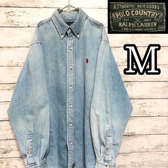 セール中❣️ヴィンテージ 希少品 POLO COUNTRY のデニムジャケット 通販人気商品 カバーオール country Polo 【希少!!入手困難】80s Gジャン/デニムジャケット