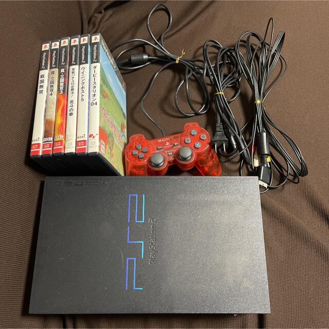 PlayStation2SCPH-50000本体とコントローラー1台+ソフト6本
