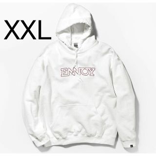 ENNOY Electric Logo Hoodie white×Red(パーカー)