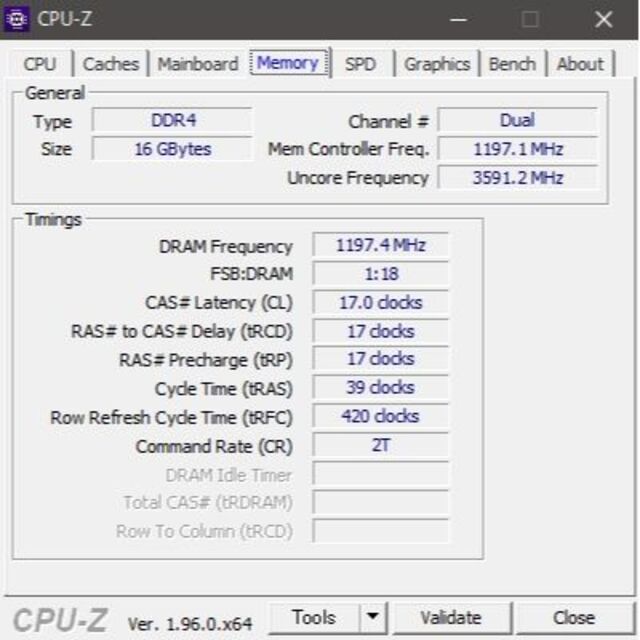 Crucial 16GB (8GBx2) DDR4-2400 #596 2