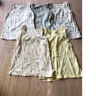 ユニクロ(UNIQLO)のユニクロ　肌着　コットンメッシュタンクトップ　100 (下着)