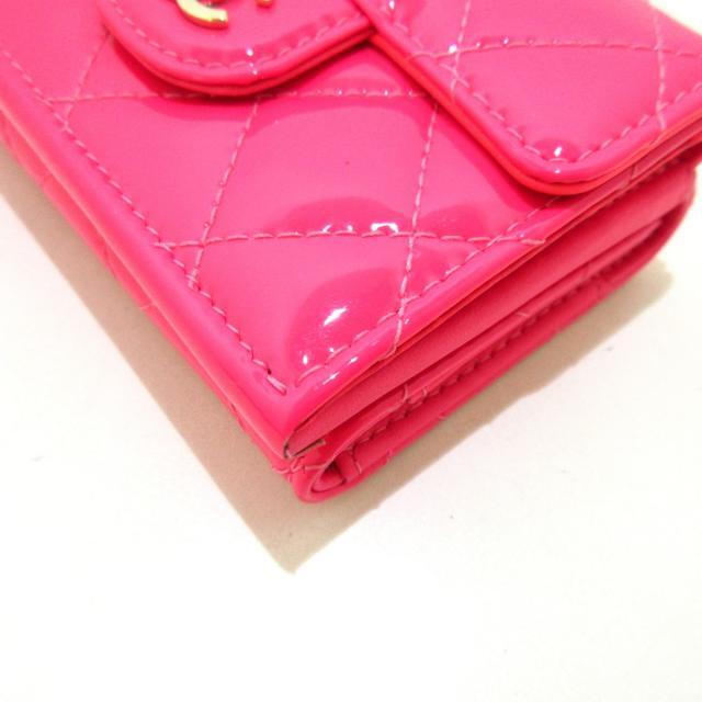 シャネル 3つ折り財布美品  AP0230 ピンク