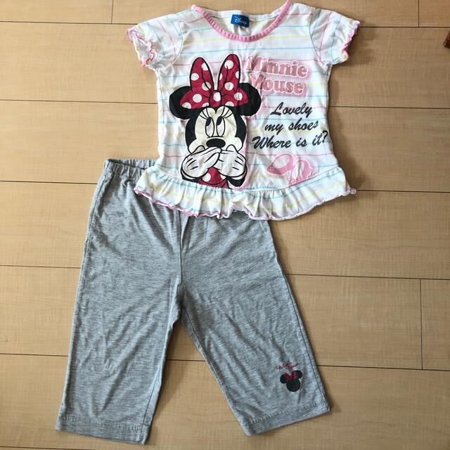 ミニーちゃん パジャマ 女の子100 キッズ/ベビー/マタニティのキッズ服女の子用(90cm~)(パジャマ)の商品写真