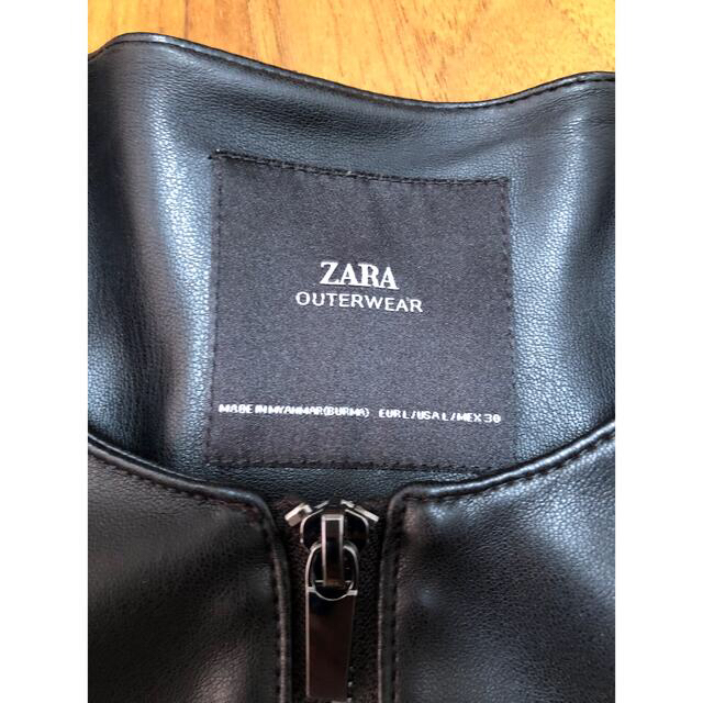 ZARA(ザラ)のZARA ライダースジャケット　Lサイズ レディースのジャケット/アウター(ライダースジャケット)の商品写真