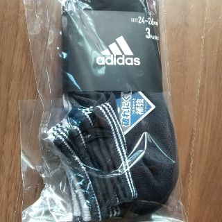 アディダス(adidas)の新品☆アディダス 靴下 3足 24-26cm(ソックス)