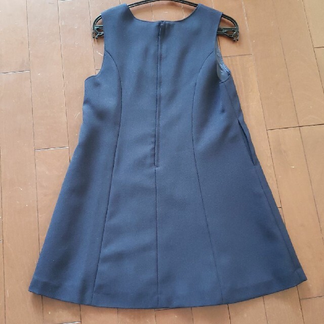 フォーマル！スーツ！ワンピース ジャケット上下セット　紺 125cm キッズ/ベビー/マタニティのキッズ服女の子用(90cm~)(ドレス/フォーマル)の商品写真