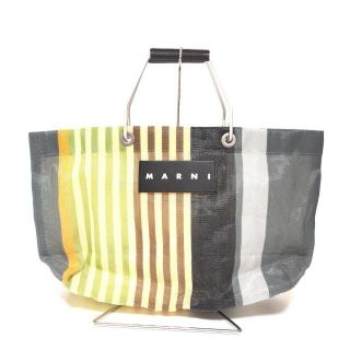 マルニ(Marni)のマルニ トートバッグ美品  - ストライプ(トートバッグ)