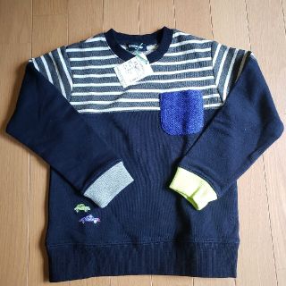 クレードスコープ(kladskap)の新品 タグ付き　クレー土スコープ　車　トレーナー　120(Tシャツ/カットソー)