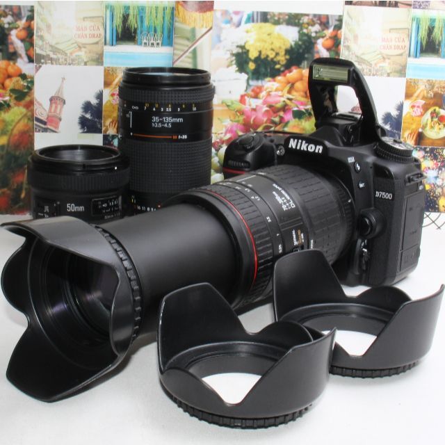 Nikon - ❤️予備バッテリー&カメラバッグ付❤️Nikon D7500 トリプルレンズ❤️