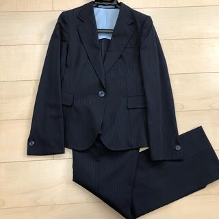 アオキ(AOKI)のAOKI ネイビー 紺 ストライプパンツスーツ(スーツ)