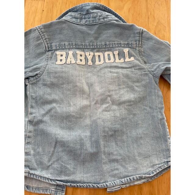 BABYDOLL(ベビードール)の♥ BABY DOLL Gジャン デニムシャツ 90 ♥ キッズ/ベビー/マタニティのキッズ服男の子用(90cm~)(ブラウス)の商品写真