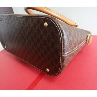 美　品！CELINE マカダム柄 2 way バッグ 222700227