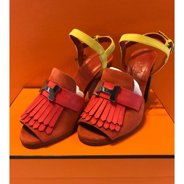 楽ギフ_包装】 Hermes - エルメス サンダル スエード 36 サンダル