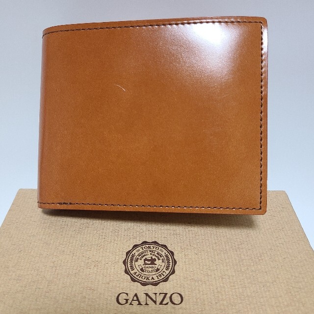 GANZO　ガンゾ　コードバン　小銭入れ付き二つ折り財布 1