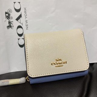 コーチ(COACH)のcoach コーチ　新品　バイカラー　折財布(財布)