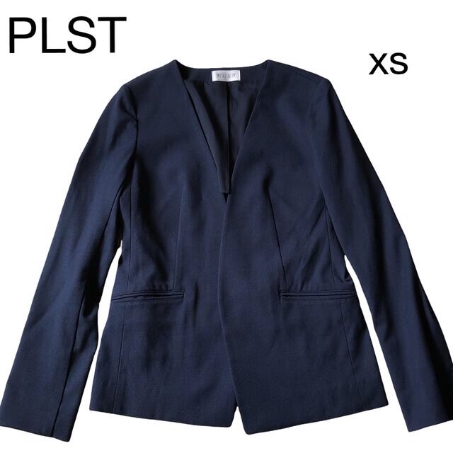 専用　PLST プラステ リネンブレンド ノーカラー ジャケット