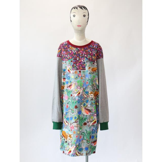 ツモリチサト(TSUMORI CHISATO)の専用　ツモリチサト　GARDEN PRINT URAKE(ひざ丈ワンピース)