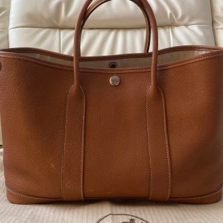 エルメス(Hermes)のHERMES ガーデンパーティー  TPM  ゴールド(トートバッグ)