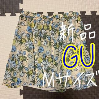 ジーユー(GU)の❤新品❤ 花柄スカート 花柄 フリル レーススカート Mサイズ(ミニスカート)