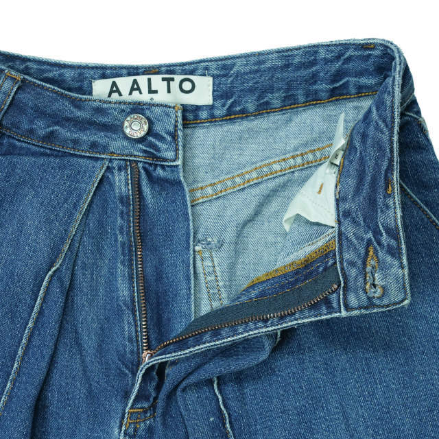 AALTO フロントプリーツデニム 80'sblue