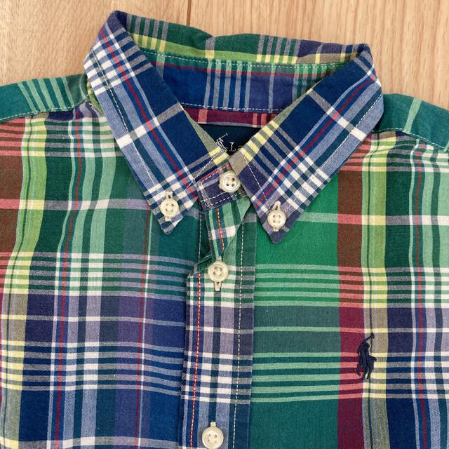 Ralph Lauren(ラルフローレン)のPOLO  ラルフローレン　チェックシャツ　90 2枚セット キッズ/ベビー/マタニティのキッズ服男の子用(90cm~)(Tシャツ/カットソー)の商品写真
