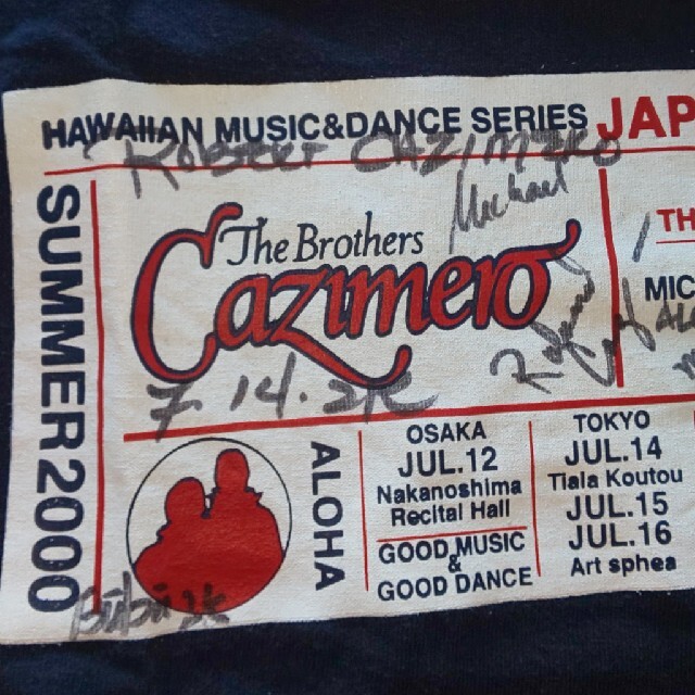 Anvil(アンビル)のThe Brothers Cazimero *サイン入りTシャツ スポーツ/アウトドアのスポーツ/アウトドア その他(ダンス/バレエ)の商品写真