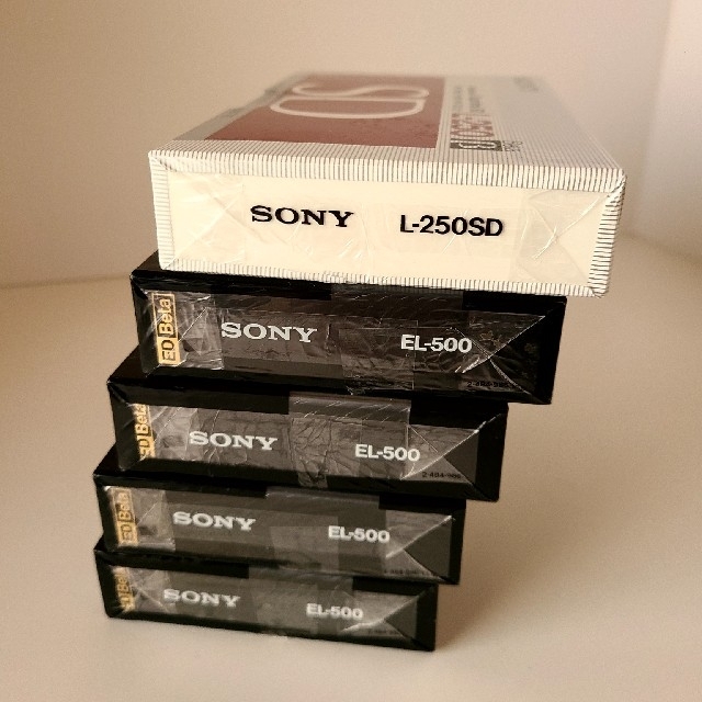 SONY EDベータビデオテープ4巻＋βビデオ1 巻