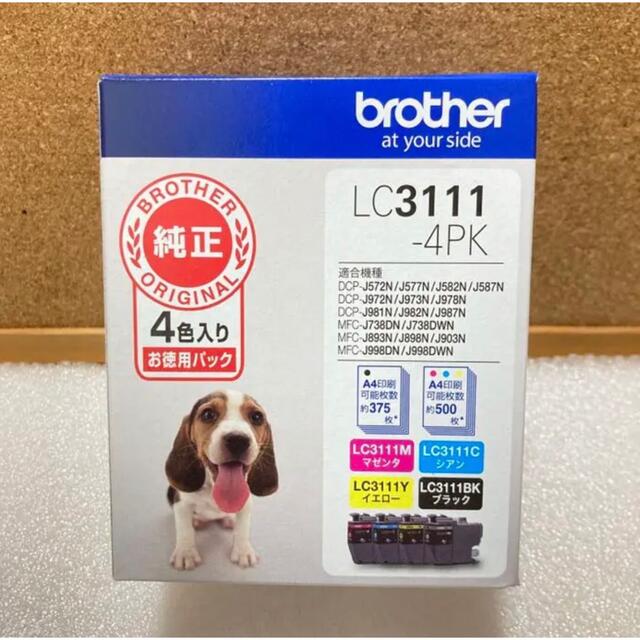 brother - brother純正 インクカートリッジ4色パック LC3111-4PKの通販 by ぉな's shop|ブラザーならラクマ brother - brother純正 インクカートリッジ4色パック LC3111-4PKの通販 by ぉな's shop|ブラザーならラクマ