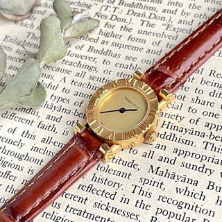 ティファニー TIFFANY&Co. アトラス クラシック L0530 クォーツ 腕時計 K18 ゴールド