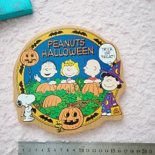 ピーナッツ(PEANUTS)のSNOOPY　HALLOWEEN　木製　壁掛け(置物)