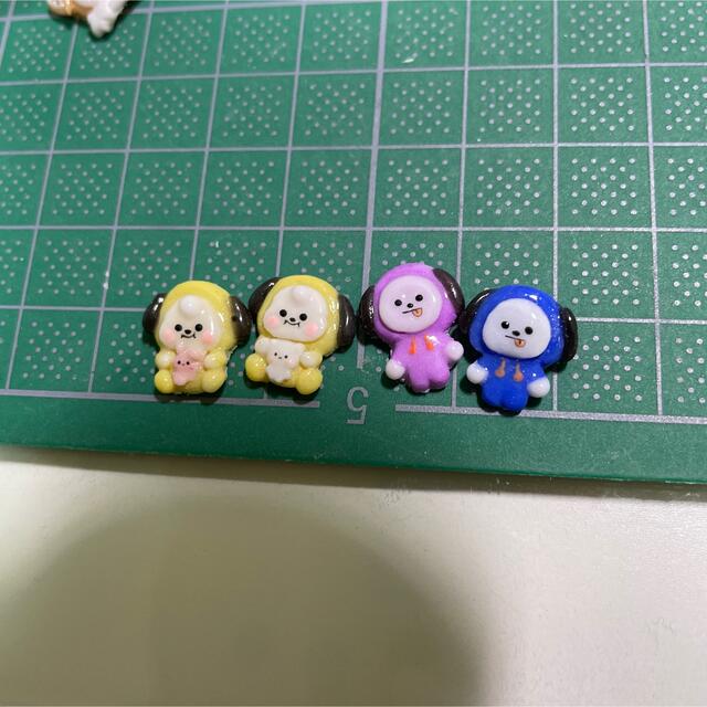 コスメ 3dネイルパーツ ネイル ネイルパーツ bt21 minini チミー の通販 by moeP♡nail's shop｜ラクマ サイズ