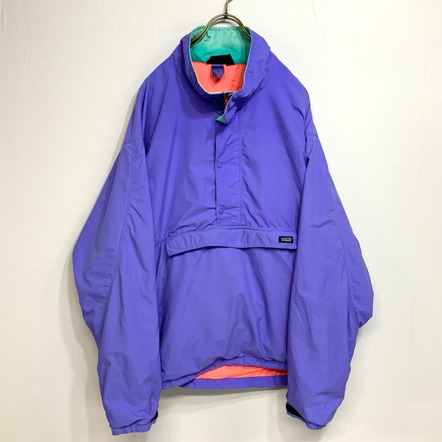 patagonia(パタゴニア)の希少 90‘s USA製 patagonia ネオンカラー アノラックジャケット メンズのジャケット/アウター(ナイロンジャケット)の商品写真