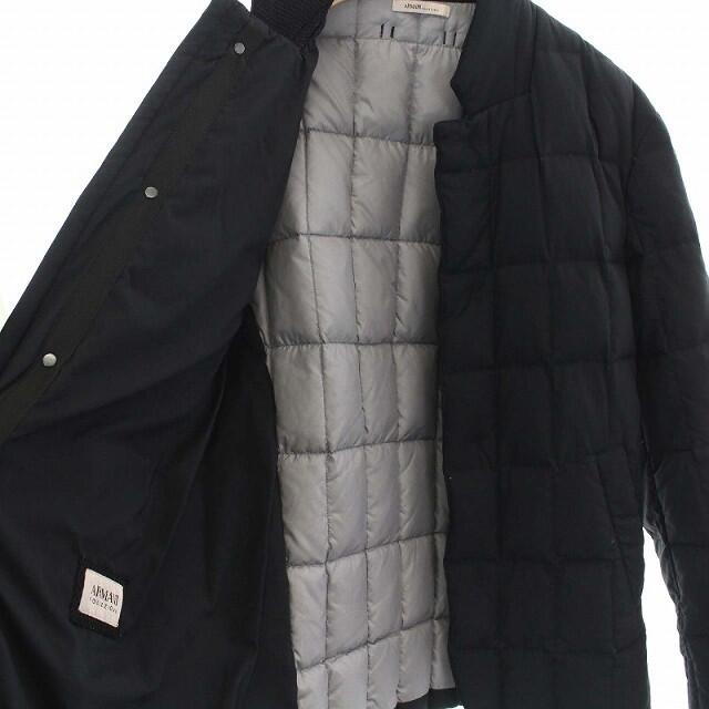 ARMANI COLLEZIONI(アルマーニ コレツィオーニ)のアルマーニ コレツィオーニ ダウンジャケット ジップアップ アウター 48 黒 メンズのジャケット/アウター(ダウンジャケット)の商品写真