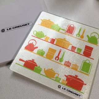 ルクルーゼ(LE CREUSET)のル・クルーゼ　ガラスキッチンプレート　非売品(収納/キッチン雑貨)