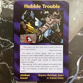▲美品‼️90s USA 【ハッブル望遠鏡の事故】イルミナティカード ▲ (カード)