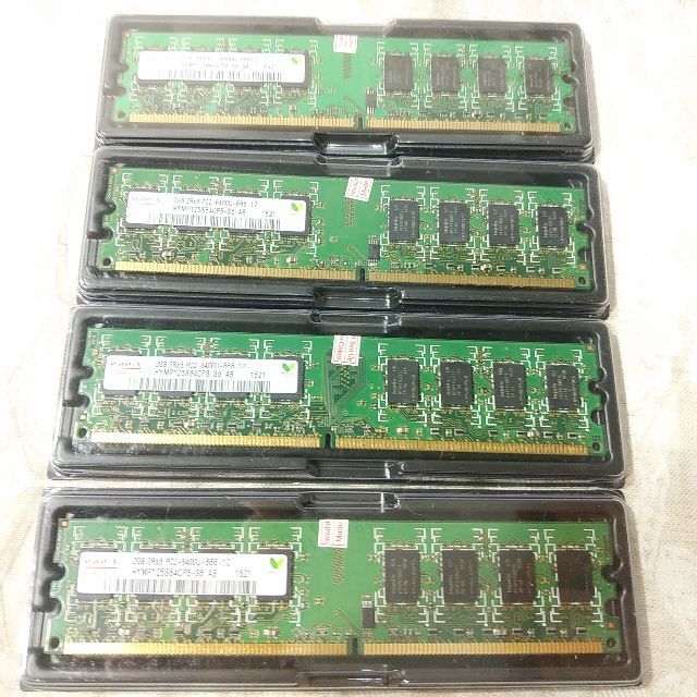  新品 Hynix DDR2-800MHz 8GB(2GB×4) 送料無料 スマホ/家電/カメラのPC/タブレット(PCパーツ)の商品写真