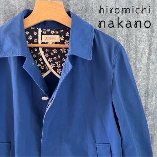 ヒロミチナカノ(HIROMICHI NAKANO)のhiromichi BY HIROMICHI NAKANO 花柄　ステンカラー(ステンカラーコート)