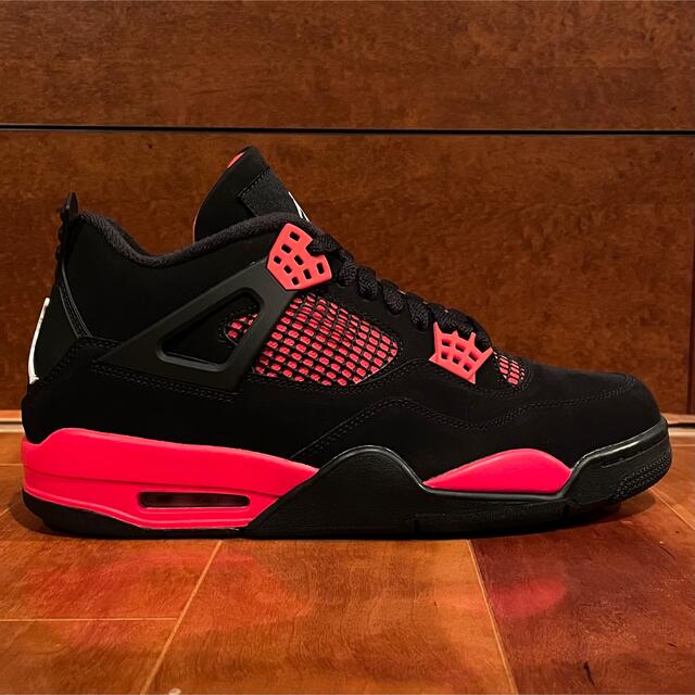 NIKE AIR JORDAN 4 RETRO RED THUNDER 27.5