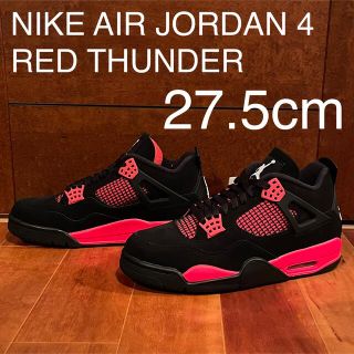 ナイキ(NIKE)のNIKE AIR JORDAN 4 RETRO RED THUNDER 27.5(スニーカー)