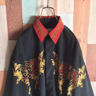 アートヴィンテージ(ART VINTAGE)の【希少】古着 old 比翼シャツ 切り替え ポリエステル(シャツ)