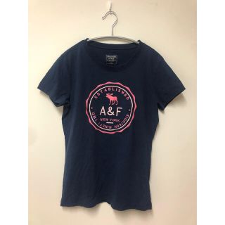 アバクロンビーアンドフィッチ(Abercrombie&Fitch)のアバクロ　Ｔシャツ　ネイビー　Lサイズ(Tシャツ/カットソー(半袖/袖なし))