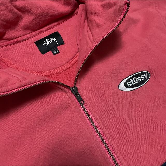 stussy ハーフジップ ピンク