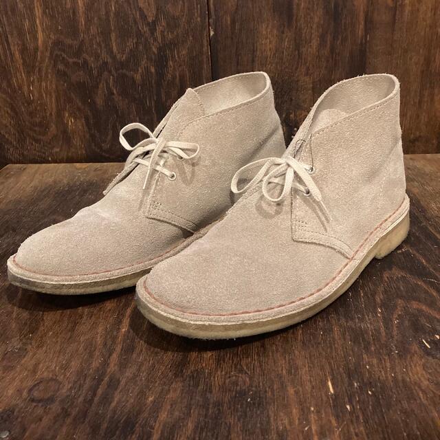 25.5cm『3年保証』CLARKS クラークス デザートブーツ ベトナム製 GB7 激安大特価 クラークス 25.5cm スエード サンド デザートロック ブーツ