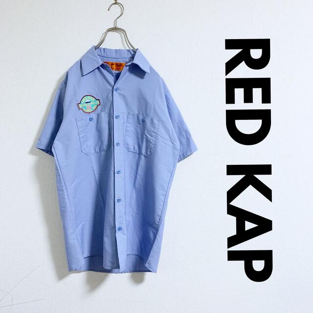 【美品】RED KAP ワークシャツ　刺繍ワッペン メンズのトップス(シャツ)の商品写真