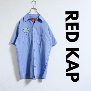 【美品】RED KAP ワークシャツ　刺繍ワッペン(シャツ)